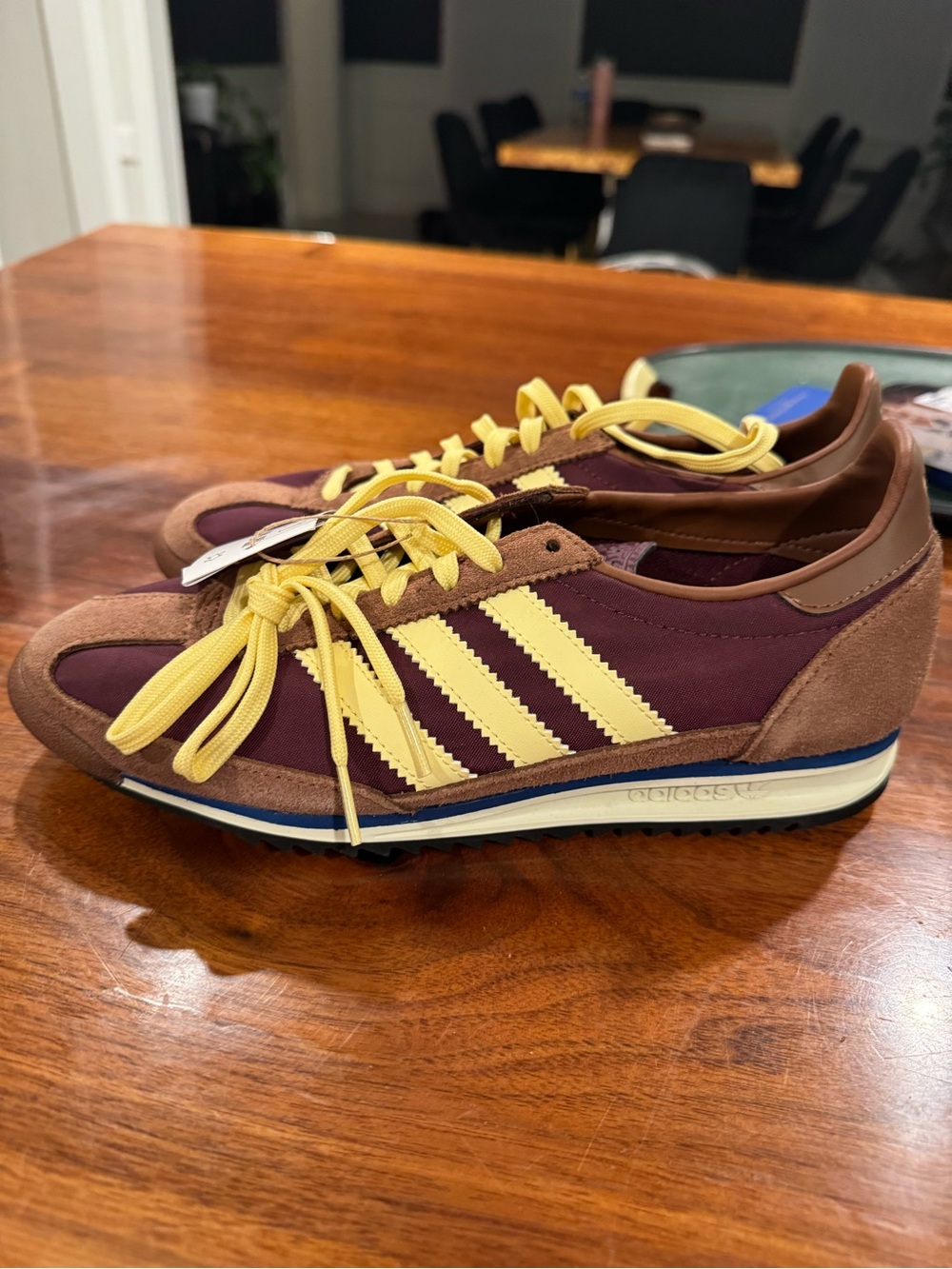 adidas SL 72 OG Sneakers with Yellow Stripes